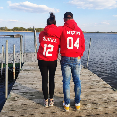 Bluzy dla par Mężuś Żonka na rocznicę, święta, walentynki, prezent